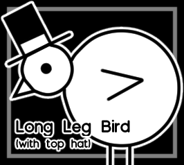 Long Leg Bird (with top hat) thumbnail